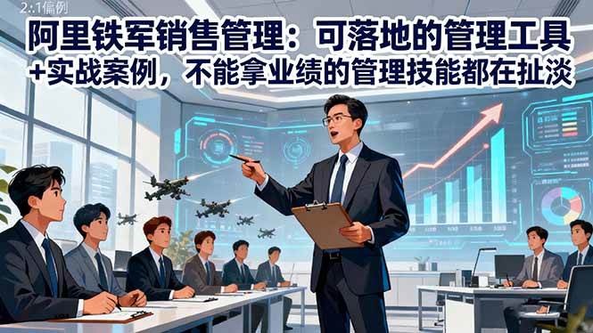 阿里铁军销售管理:可落地的管理工具+实战案例,不能拿业绩的管理都在扯淡